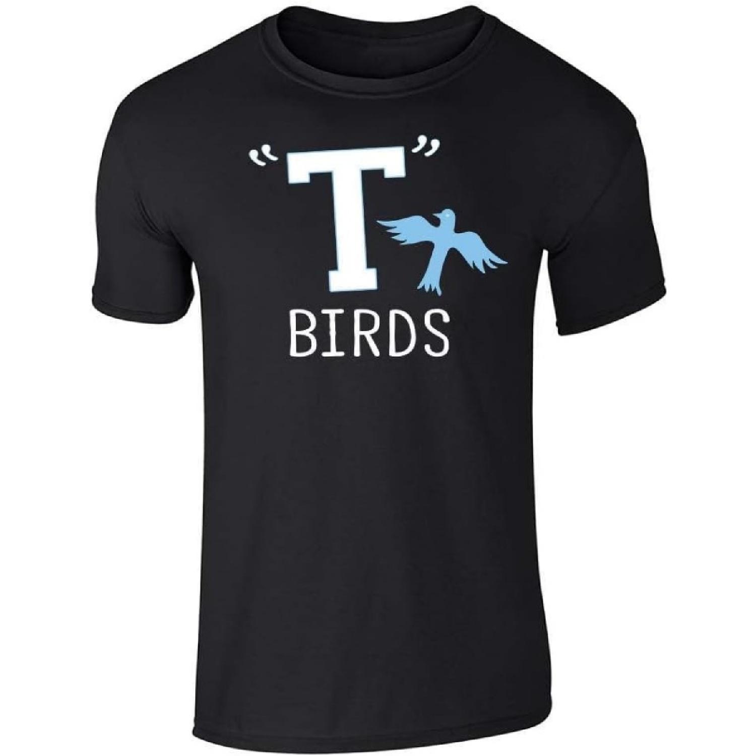 Pop Threads T Birds Tbird Gang Logo Retro 50s 60s Cosplay Graphic Tee T-Shirt for Men S