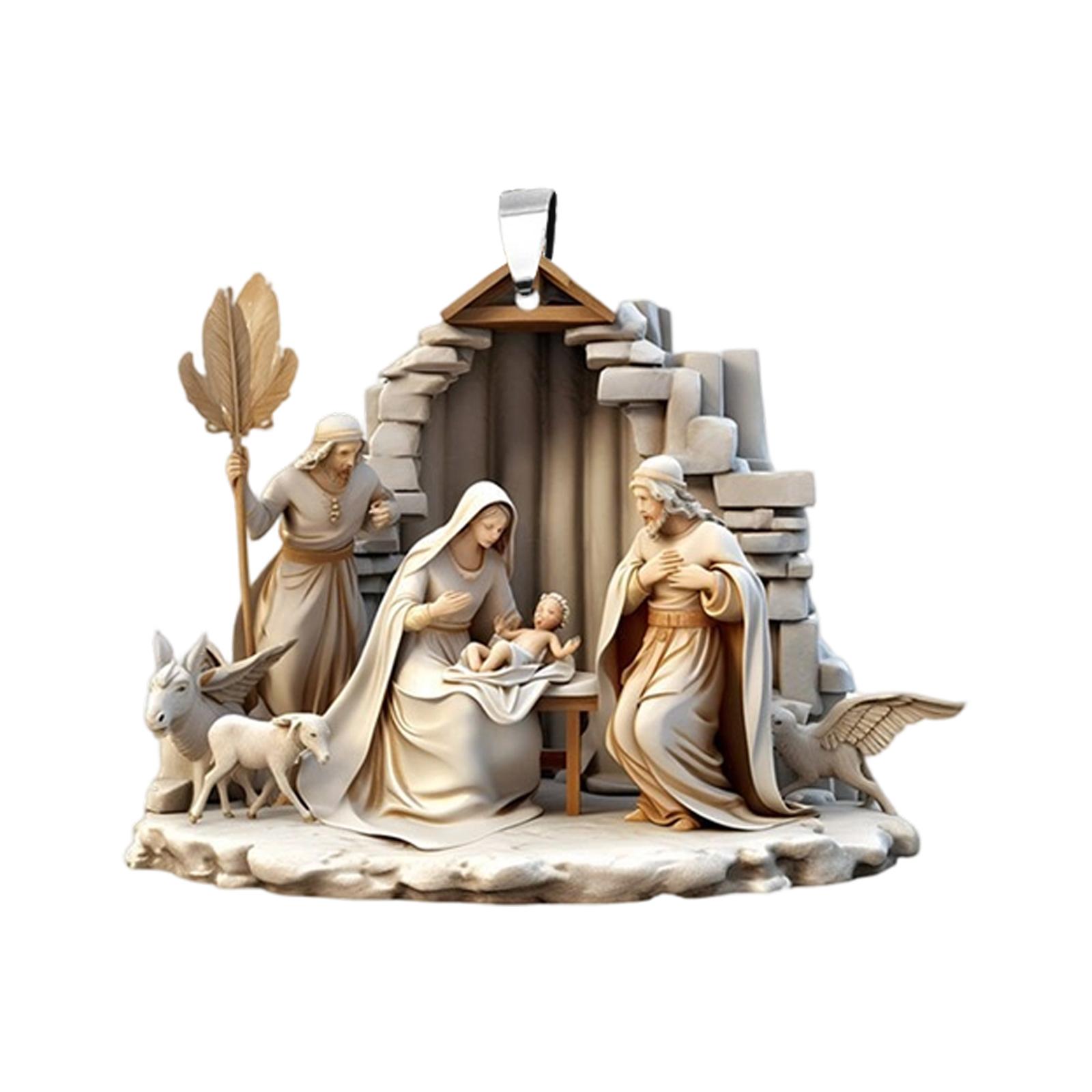 

Акриловая декоративная подвеска для трансграничной торговли, украшение для автомобиля, подвеска на зеркало заднего вида, религиозная One Size