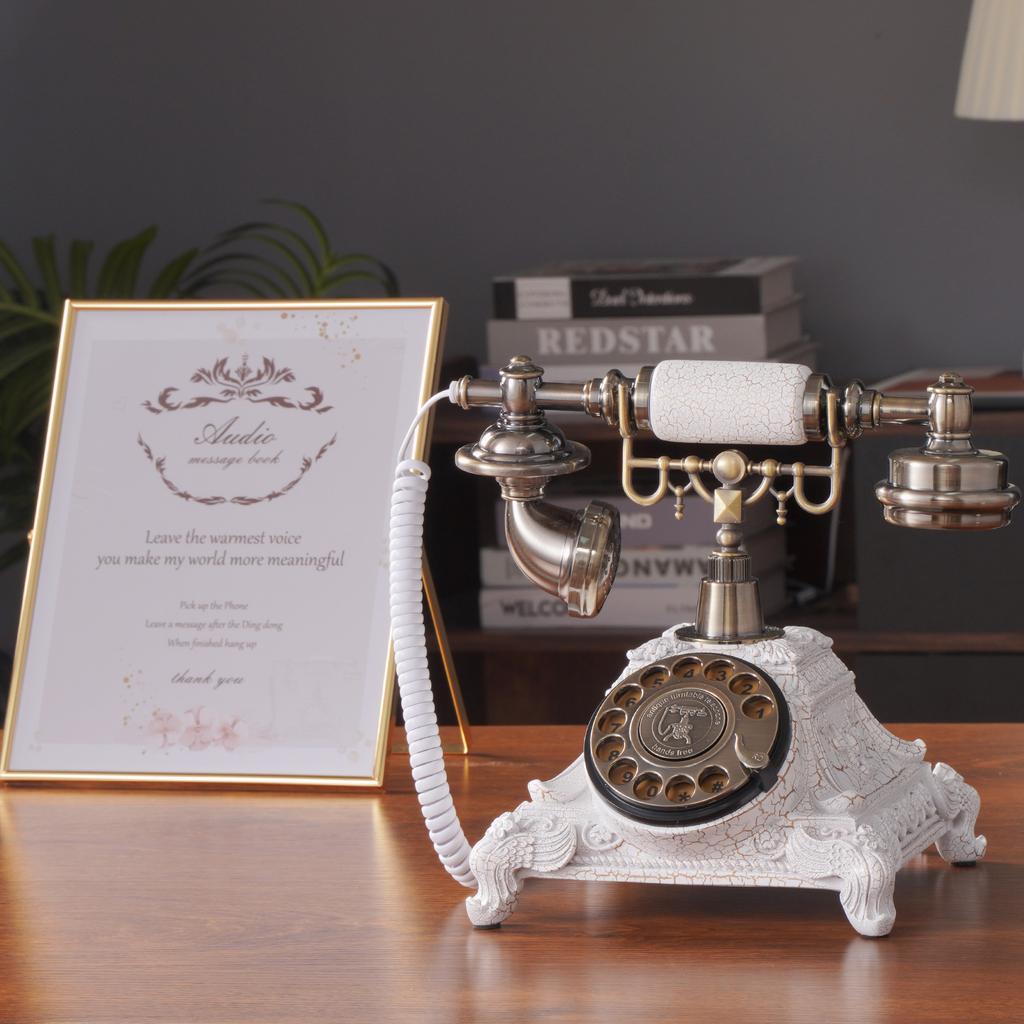 Audio Message Book Voice Record Vintage Telephone Recorder Wedding Phone Customized with Voicemail Best Es Suitable