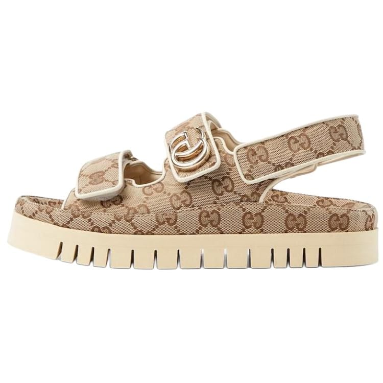 GUCCI Double G One Strap Sandals