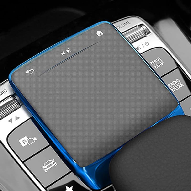 BOHISEN Car Center Console Mouse Protect Cover TPU Touchpad Cover Accessories for Mercedes Benz A B CLA GLE GLS GLB GLA 2020-2022 (Black)