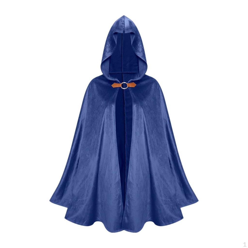 Cloak with Hood for Halloween and Medieval Themes Unisex