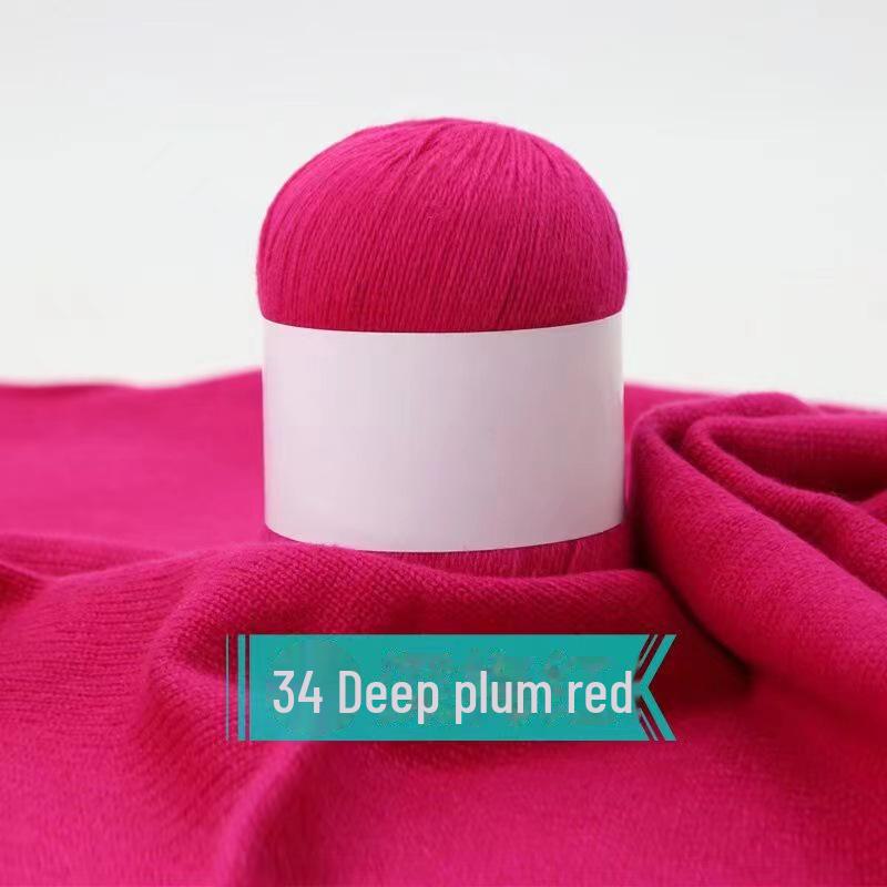 Hand-woven Cashmere Yarn - 3 Ply Soft Wool for Sweaters - Spot Processed Ball of Yarn