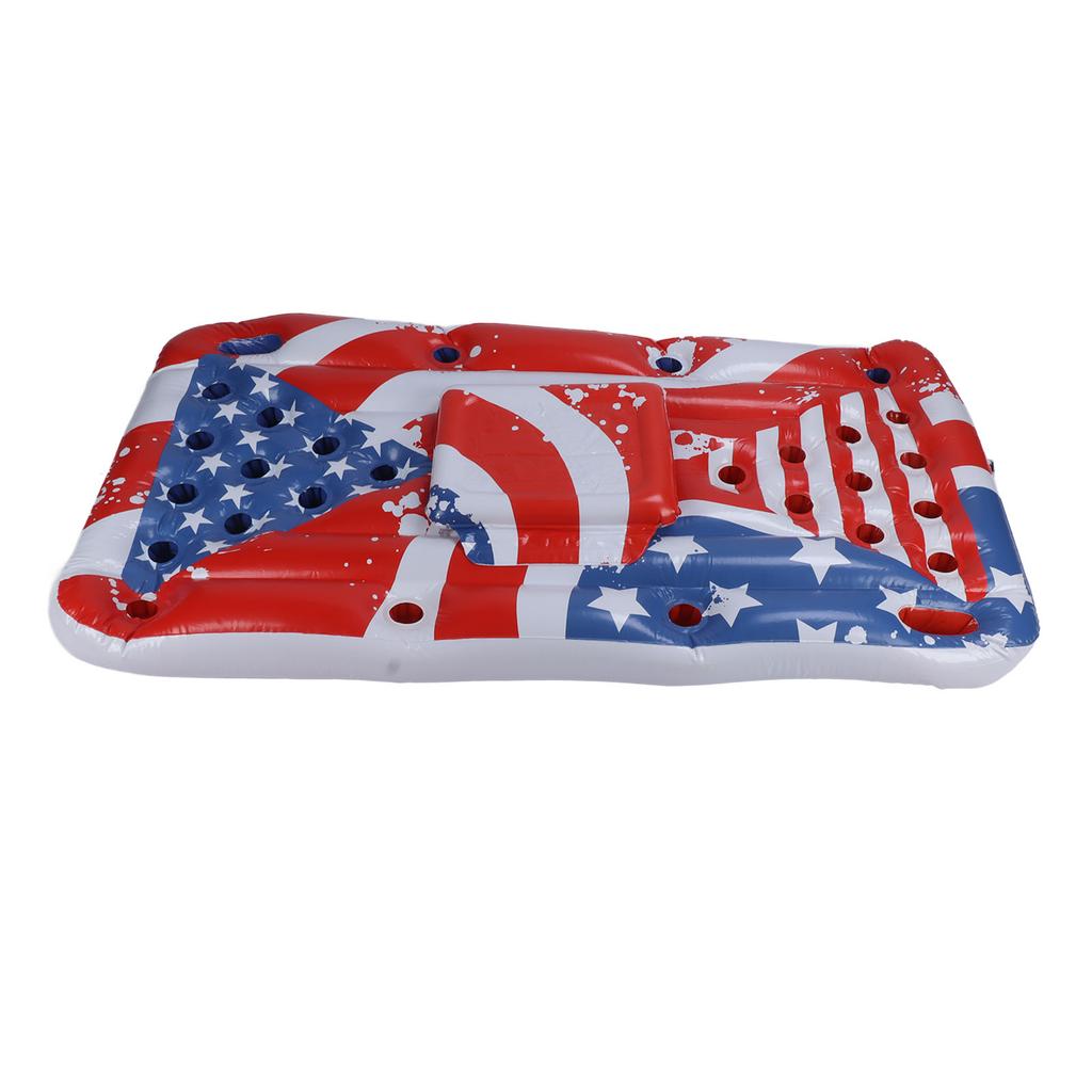 Inflatable Party Pong Raft PVC Floating Beer Pong Table Water Pool Party Barge Lounge