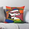 Picasso Face Lady With Hat Pillowcase Polyester Linen Velvet Creative Zip Decorative Throw Pillow Case Car Cushion Cover