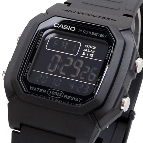 Casio CASIO Standard Digital Men's Watch W-800H-1BV Black Inverted LCD Overseas Model