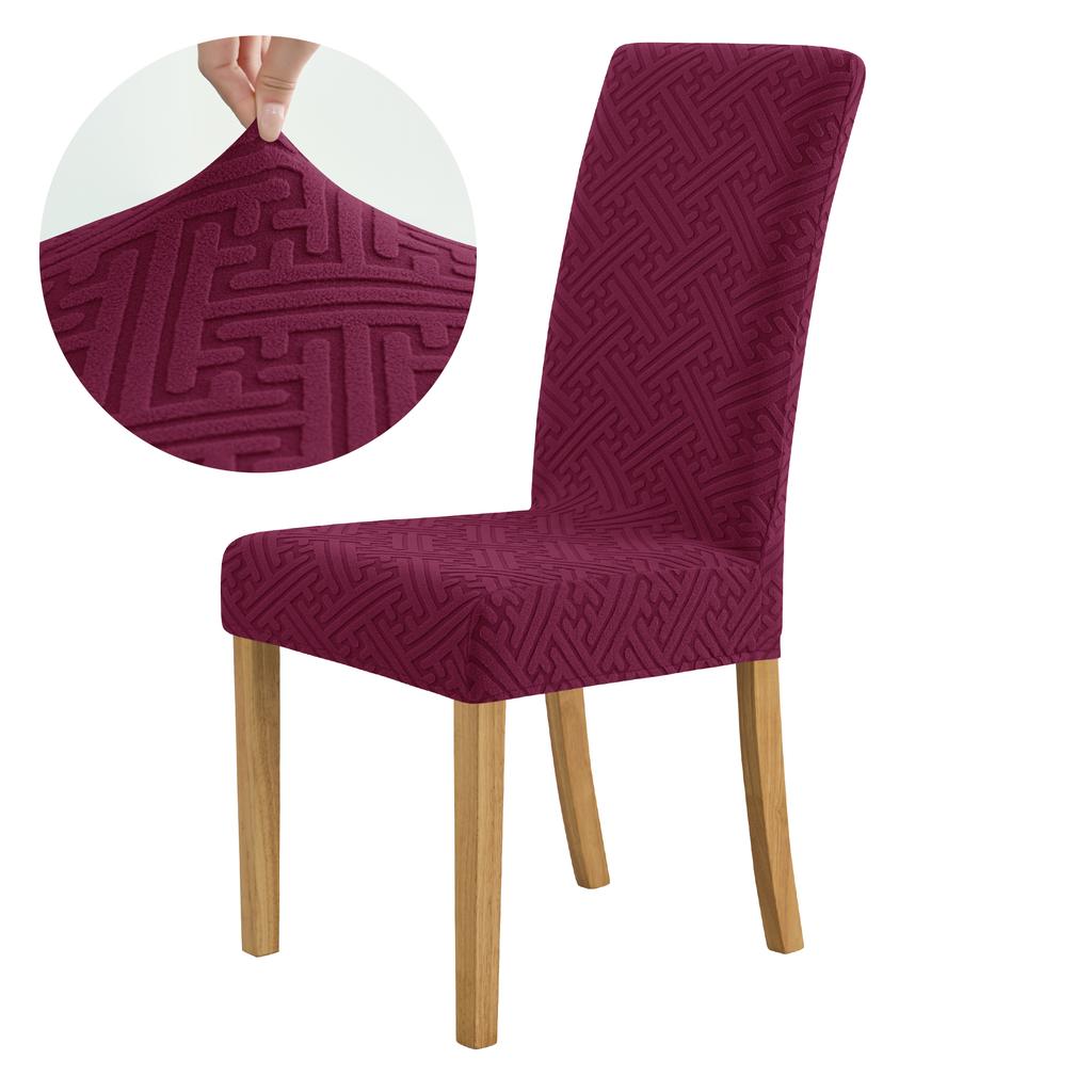 Thick Elastic Dining Chair Cover Dustproof Slipcover For Kitchen Hotel Wedding Banquet
