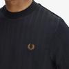 Fred Perry [Sharp] Pique Stripe T-Shirt - Black Afpm2612392-102