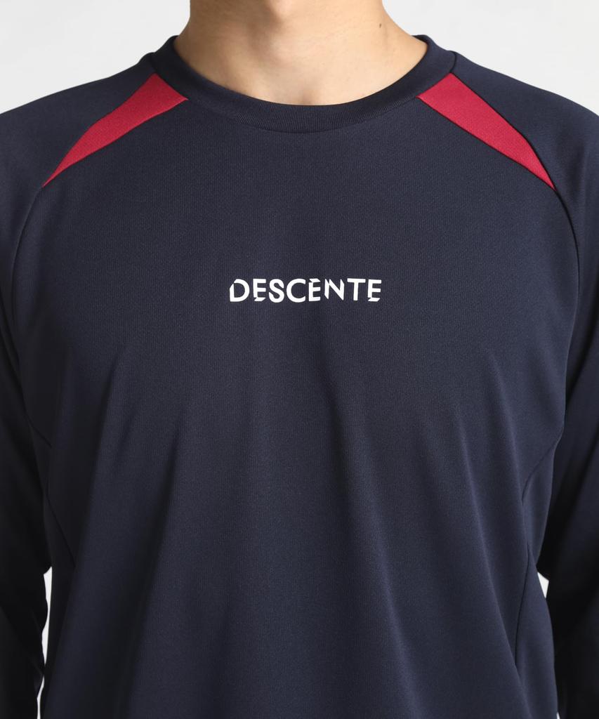 DESCENTE Long Sleeve Volleyball Easy Arm Flying Yuki Navy T-Shirt, Movement, Receive, Ishikawa,