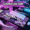 Custom Name Personalized Demon Slayer Anime Pattern Mousepad, Laptop PC Desk Mat, Decorative Desk Mat for Home Keyboard Pad Gift