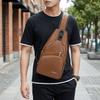 USB Charging Men Chest Bag Multifunctional Single Shoulder Bag  Travel Use