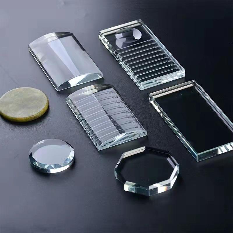 Crystal Eyelash Extension Tray and Glue Pad