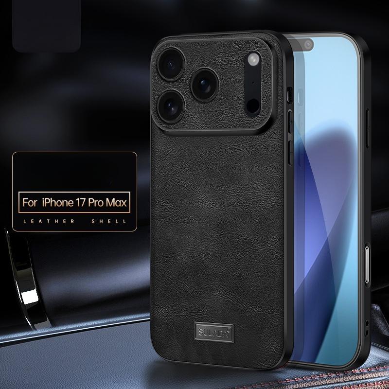 

For IPhone 17 Air Phone Case Shockproof Soft Cases for IPhone 16 15 Plus 17 14 13 12 11 Pro Max Leather Protective Cover iPhone17 чёрный