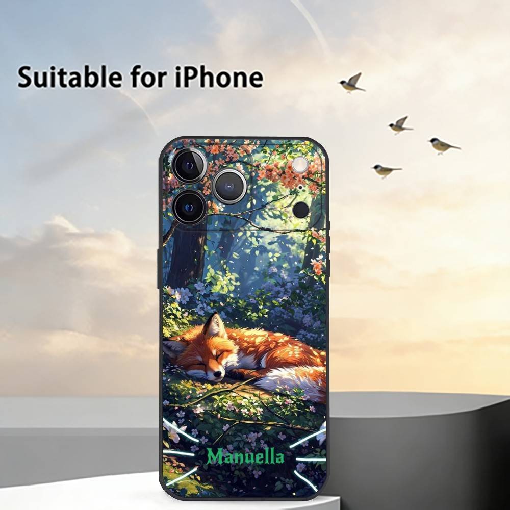 Cartoon FOX-COOL  Phone Case For iPhone 17, 16,15,14,13,12,11 Plus,Pro Max, Others Soft Black Cover iPhone15
