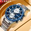 CURREN Herren Armbanduhr Wasserdicht Chronograph Herrenuhr Militär Top Marke Luxus Business Edelstahl Sport Männliche Uhr 8481
