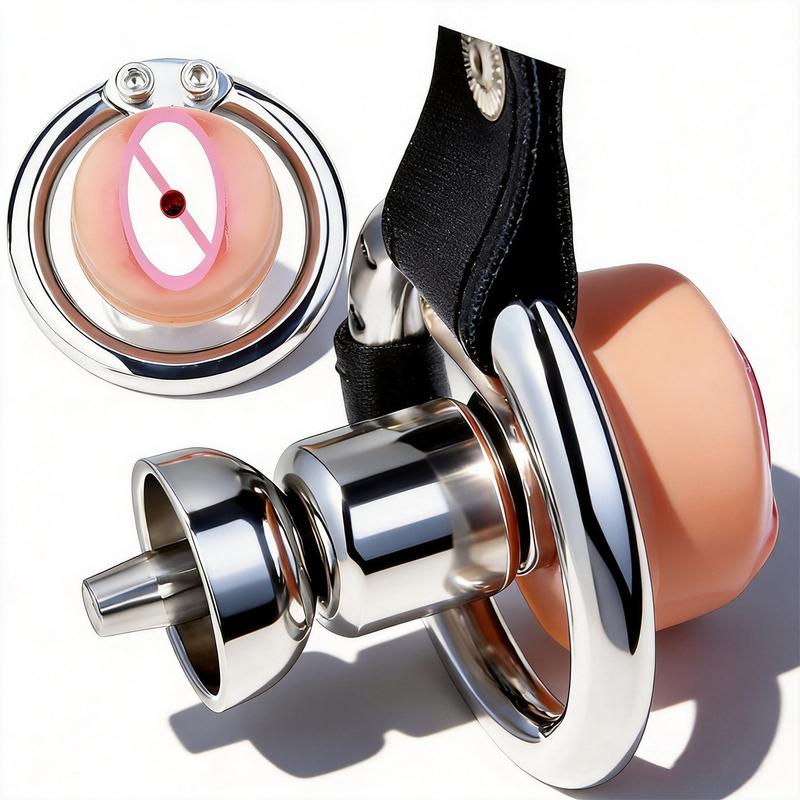 FRRK Sissies Inverted Chastity Cage Removable Silicone Clitoris Urethra Safety Lock SM BDSM Intimate Restraint Males Adult Toys