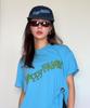 Yunibeoseugameonteu Happy Family Crop T-Shirt_Blue