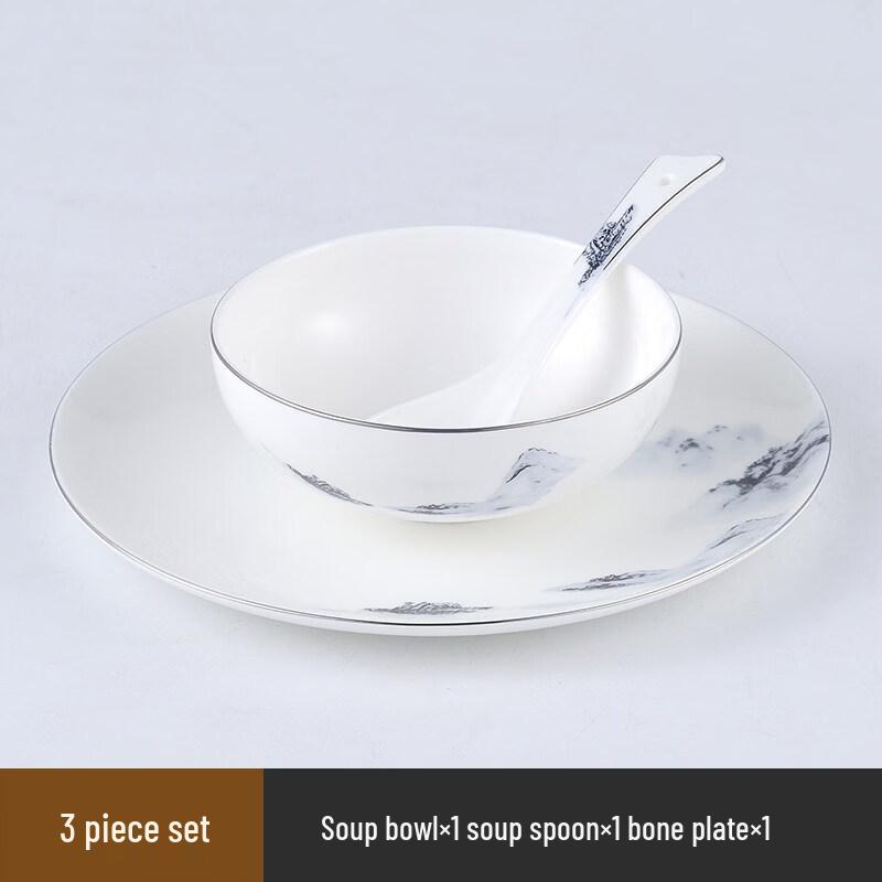 Sweet Elegant Chinese Bone China Tableware Set
