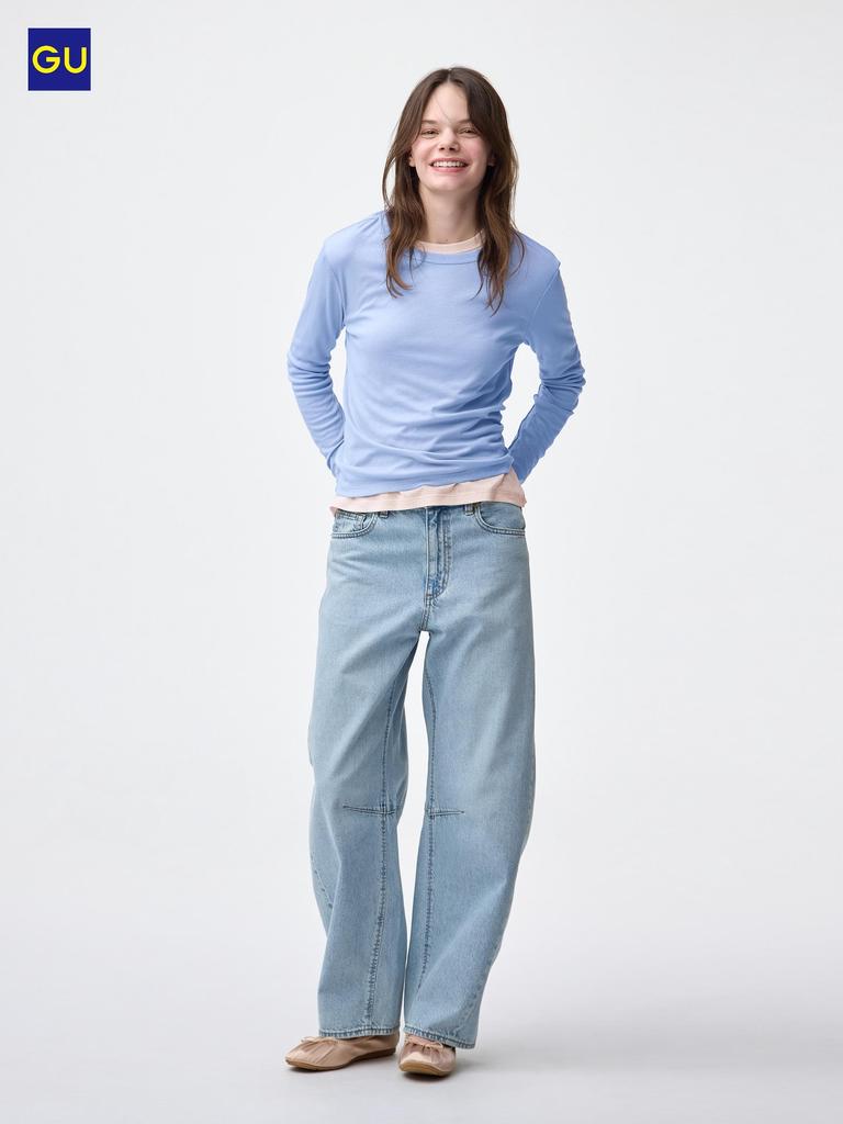 Uniqlo Gu Barrel Leg Jeans