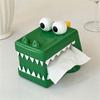 Alligator Tissue Dispenser Sturdy Resin Surfaces Easy Cleaning Practical Living Room Bedroom Organizers