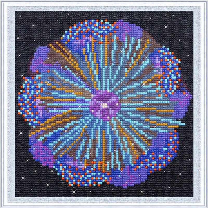 Diamond Painting Colorful Mandala Flower DIY 5D Diamond Embroidery Cross Stitch Crystal Mosaic Design Indoor Wall Decoration Pai