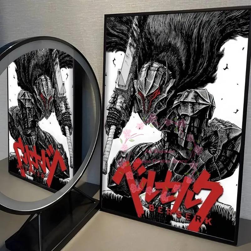 Anime B-Berserk Poster High Quality Print Home Decor Wall Art Mural Room Bar Decoration