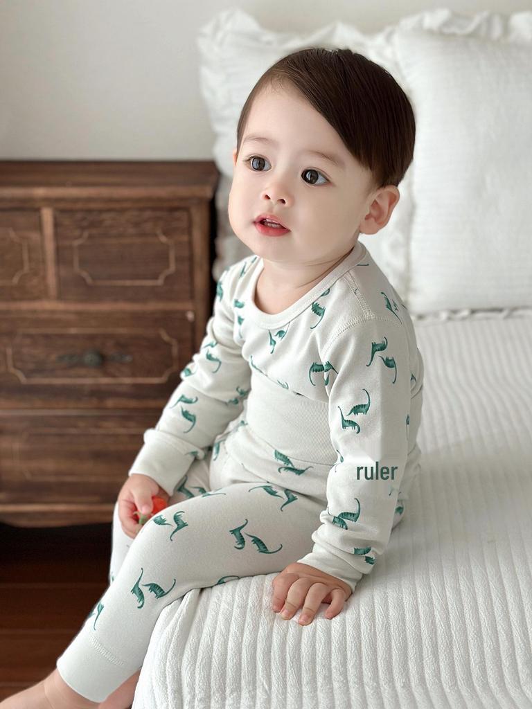 Baby Belly Protection High-Waisted Cotton Underwear Set - Autumn Toddler Pants & Flannel Separates