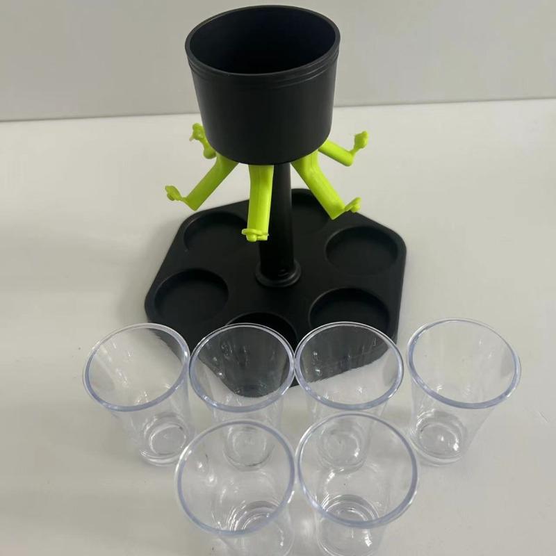 Hexagonal Liquor Dispenser Plastic Shot Glass Dispenser Alcohol Wine Dispenser for Parties