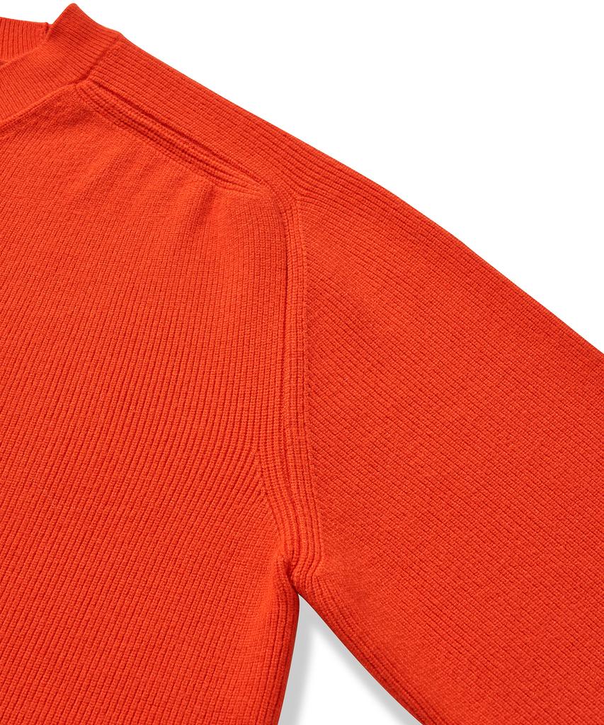 CUZNELLO Soft Saddle Crewneck Knit_Grapefruit