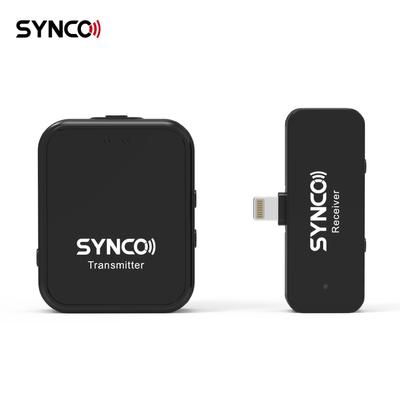 SYNCO G1L 2.4G draadloos microfoonsysteem met clip-on zender en mini type-C ontvanger 150M