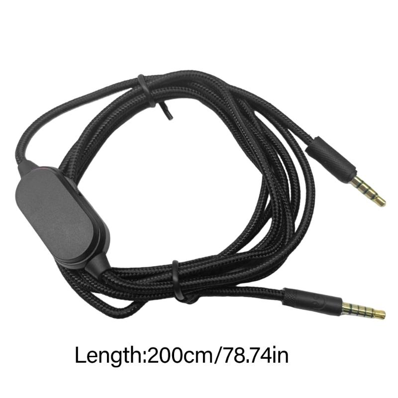 Durability 3.5mm Audios Cable for G433 G233 GPRO X Headphones Extension Cord Braide Nylon Design Reliable Connecting