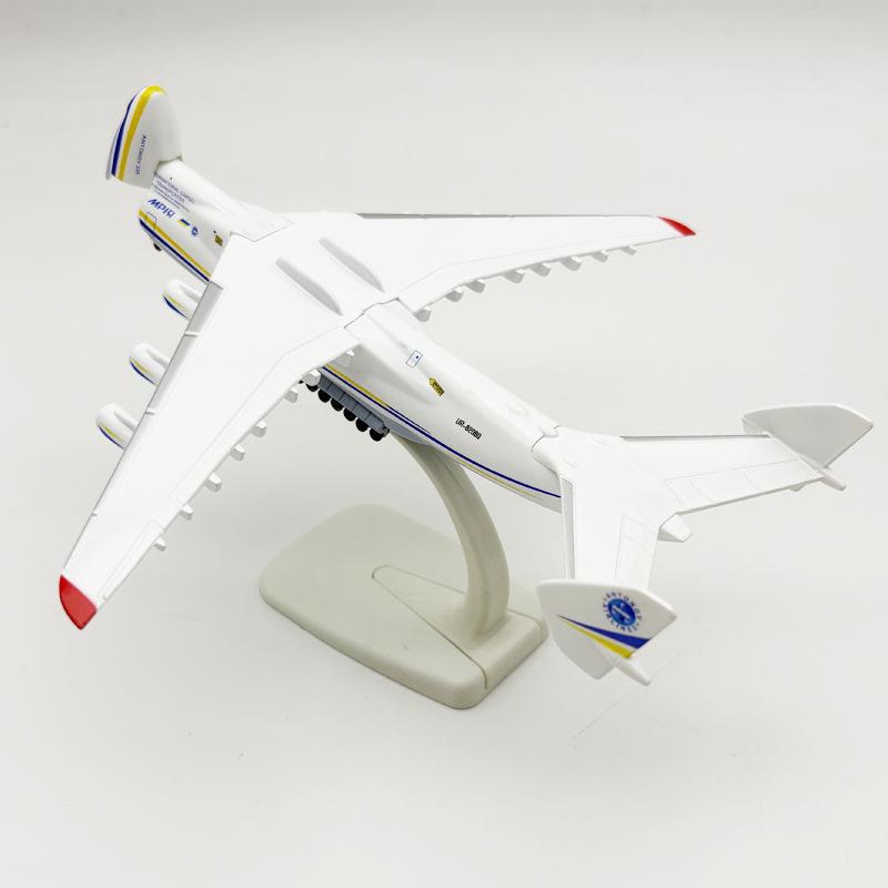 1 Set 20Cm Antonov An-225 Mriya Ukrainian Transport Plane Model Hatch Can Be Opened Metal Alloy Diecast Miniature Airplane