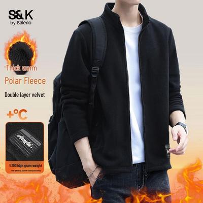 Baleno Men's S&K Stand Collar Fleece Jacket