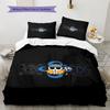 One Piece Logo Pattern Bedding Quilt Set Quilt Cover Pillowcase Home Birthday Gift(1 * Duvet Cover + 2 * Pillowcase, Without Core)