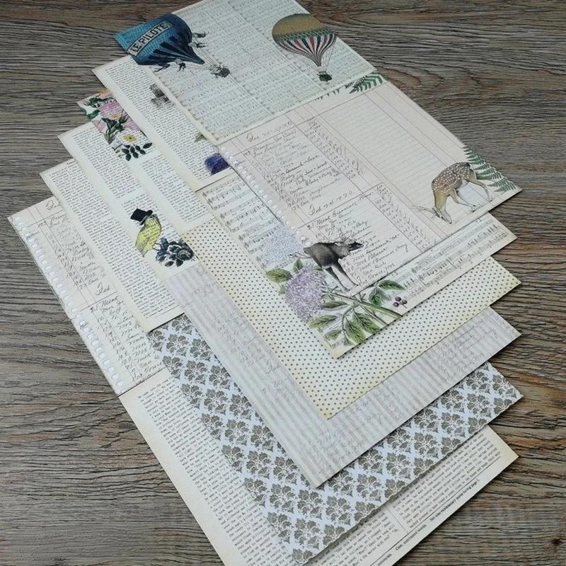 

Dinosaur Patterned Paper Scrapbooking Paper Pack Handmade Craft Paper Craft Background Pad Single-side Printed