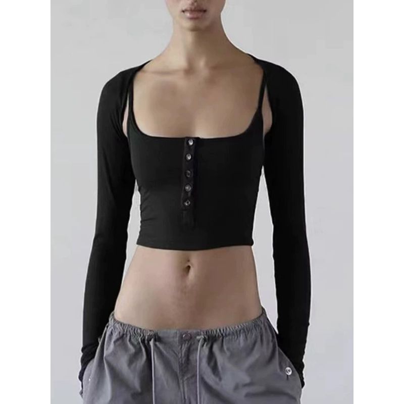 Badblood American Sexy Vest Female 2024 New Arrival Niche Style All-Matching Slim Fit Slimming and Short Sling Tops Tide