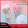 Dual-Ended Fluorescent Watercolor Journaling Pen with Oblique Tip and High-Visibility Highlights