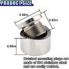 2 Pair M18 X 1.5 Notched Style Bung and Plug, Stainless Steel Fitting Plugs Car Oxygen Sensor Mounting Bungs, Universal Weld Plugs Auto Sensor