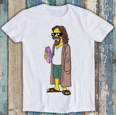 The Dude Homer Mann The Big Lebowski Film Morsom Gave T-skjorte M1348