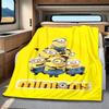 The Minions Breaking Through The Wall Blanket Is Suitable for Beds and Various Other Occasions, Making It A Perfect Gift.