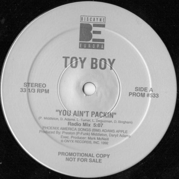 

12inch Record TOY BOY You Aint Packin PROM533 Biscayne Europa 1992 US SoulFunk Used