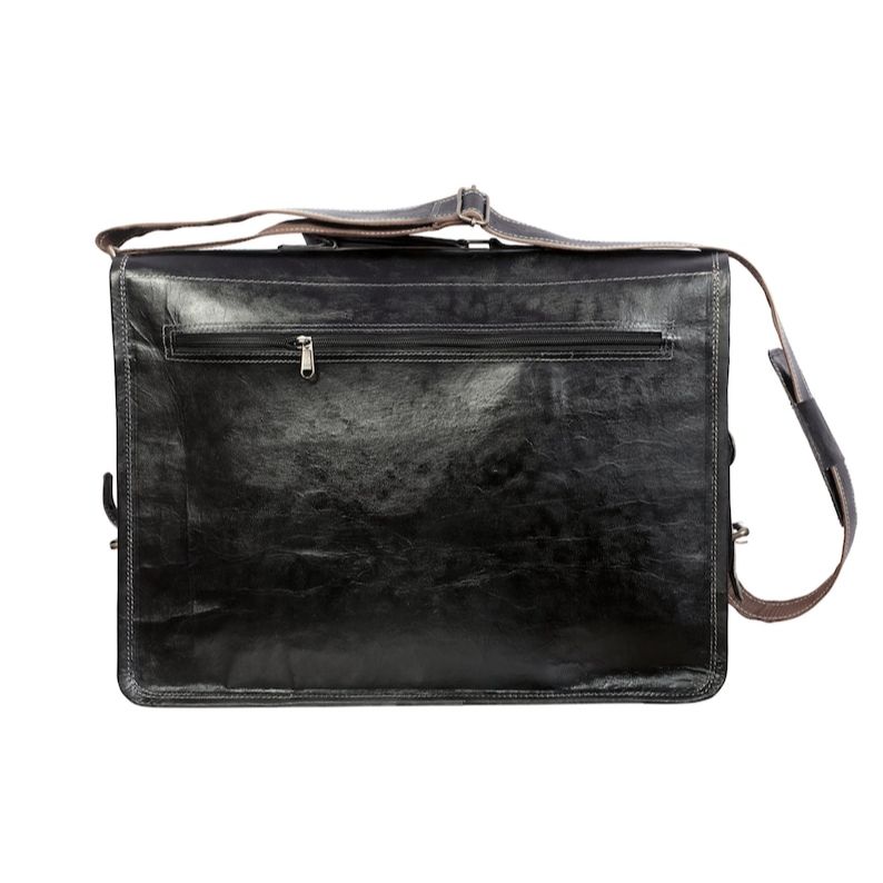 Geantă Messenger din piele neagră, Geantă de umăr din piele, Geantă neagră pentru laptop din piele naturală, Geantă crossbody din piele pentru bărbați și femei