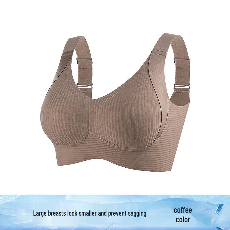 High-Quality Adjustable Soft Support Bra for Women with Big Breasts - Anti-Sag, Plus Size, and Jelly-Soft Design for a Slimmer Look