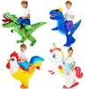 Child Kids Mascot Dinosaur Inflatable Costumes Unicorn Rooster Anime Dress Suits Purim Halloween Christmas Party Cosplay Costume