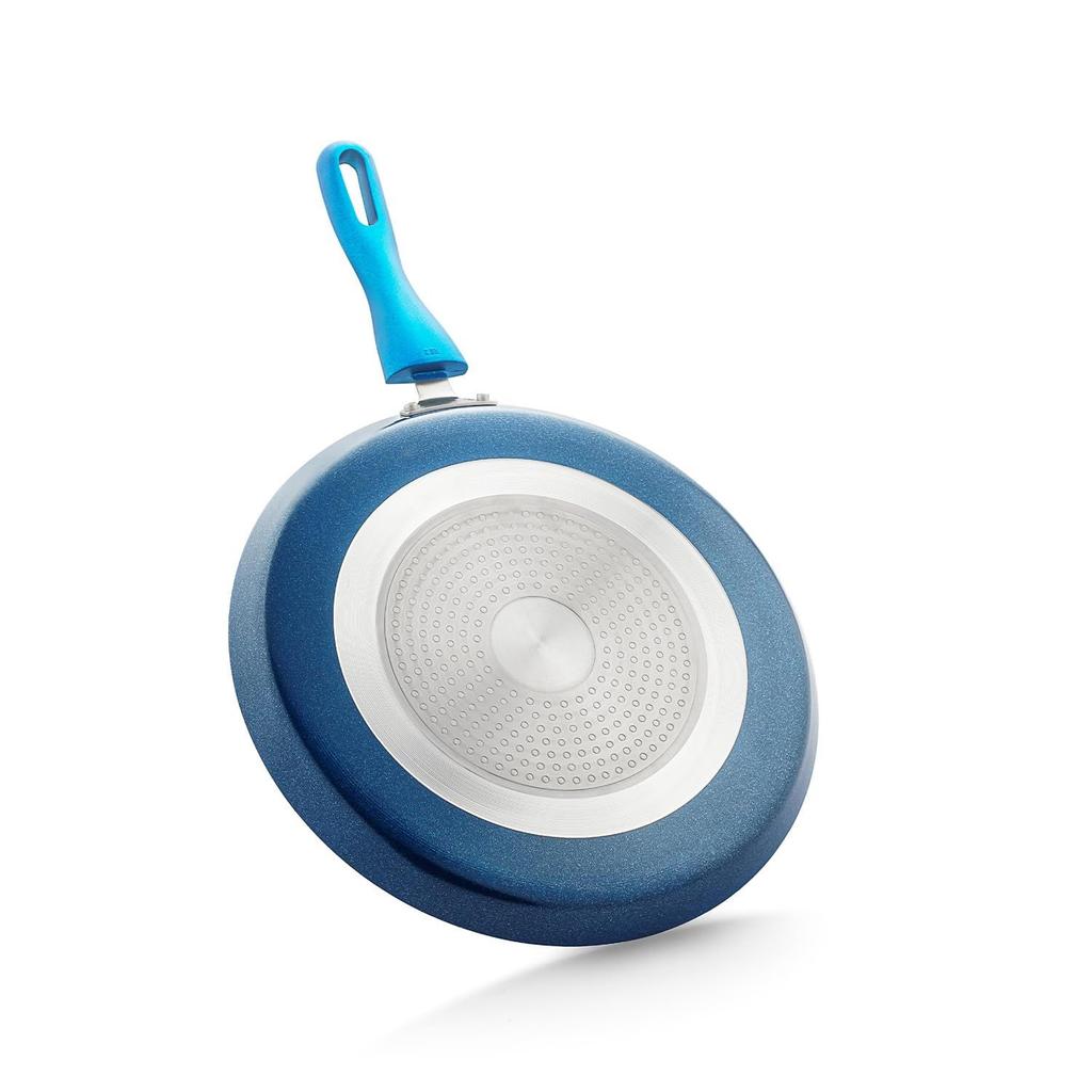 Blue Ceramic Non Stick Induction Dosa Tawa 28Cm