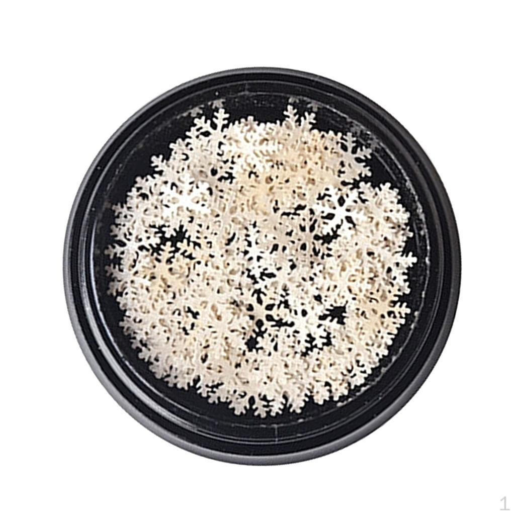 3D Snowflake Nail Metal Sequins for White Lover Snowflake Sequins
