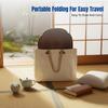 Sturdy Wood Folding Tea Table, Walnut Coffee Table, Floor Mat, Bedroom, Outdoor, Portable Design