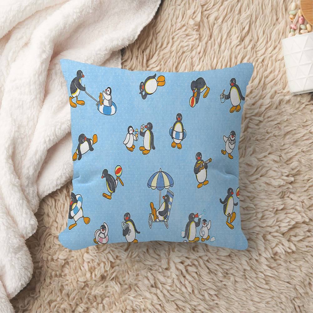 Funny P-PinguS Cute Cartoon Pillowcase toon Gift Cushion Cover Bedroom Home Sofa Chair Seat Decor pillow case