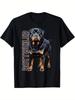 Rottweiler Watercolor Themed Men039;s T-Shirt Unisex T-Shirt