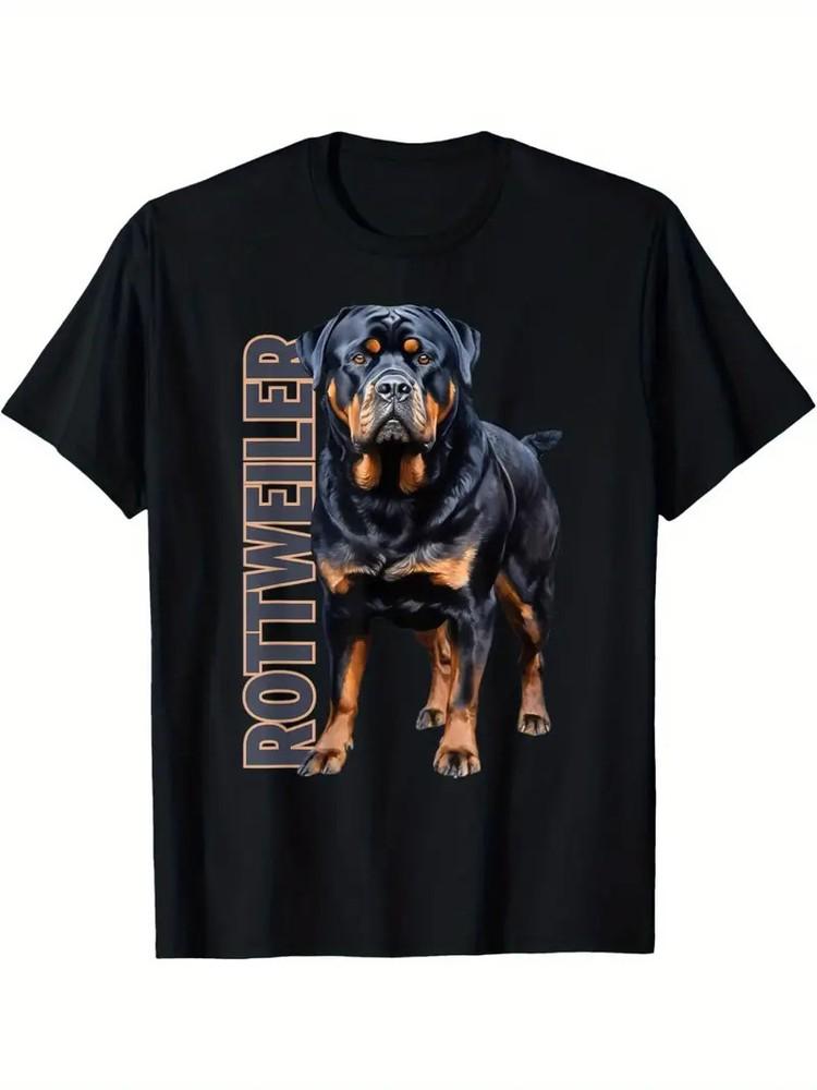 Rottweiler Watercolor Themed Men039;s T-Shirt Unisex T-Shirt S